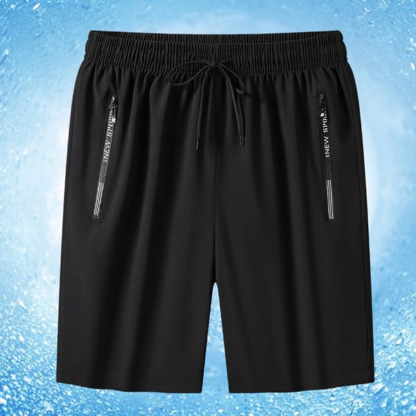 Leo™ - Snabbtorkande Ice Silk Shorts Med Dragkedjefickor Unisex