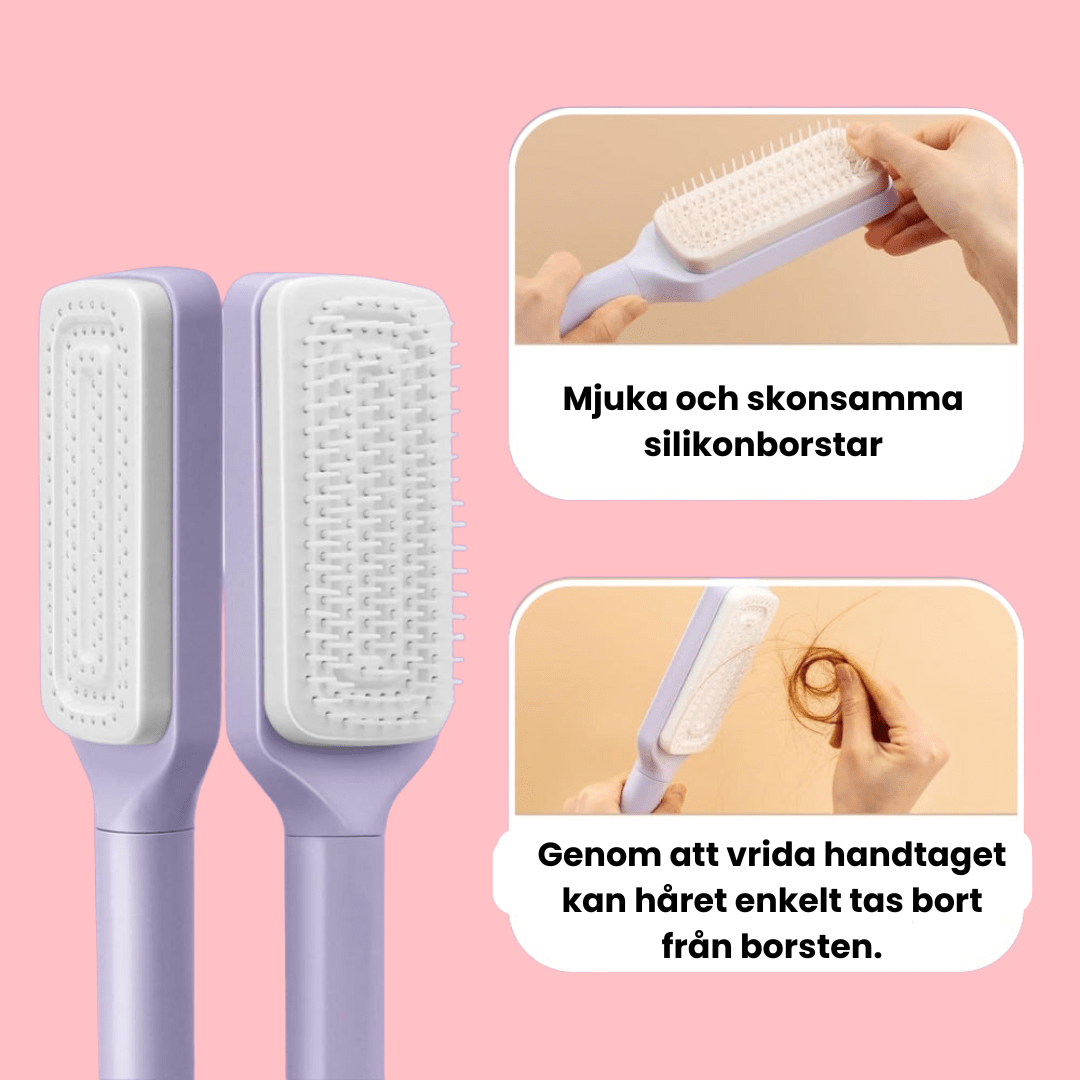 TwisClean™ - Ergonomisk och Lättstädad Hårborste