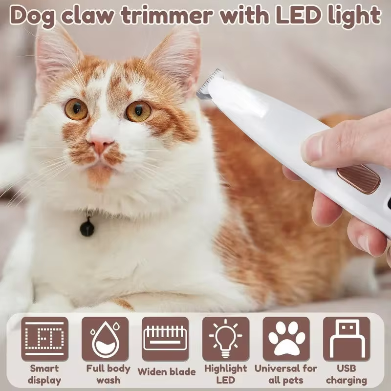 FluffyPaw™ - Elektrisk Päls Trimmer Med LED-Ljus