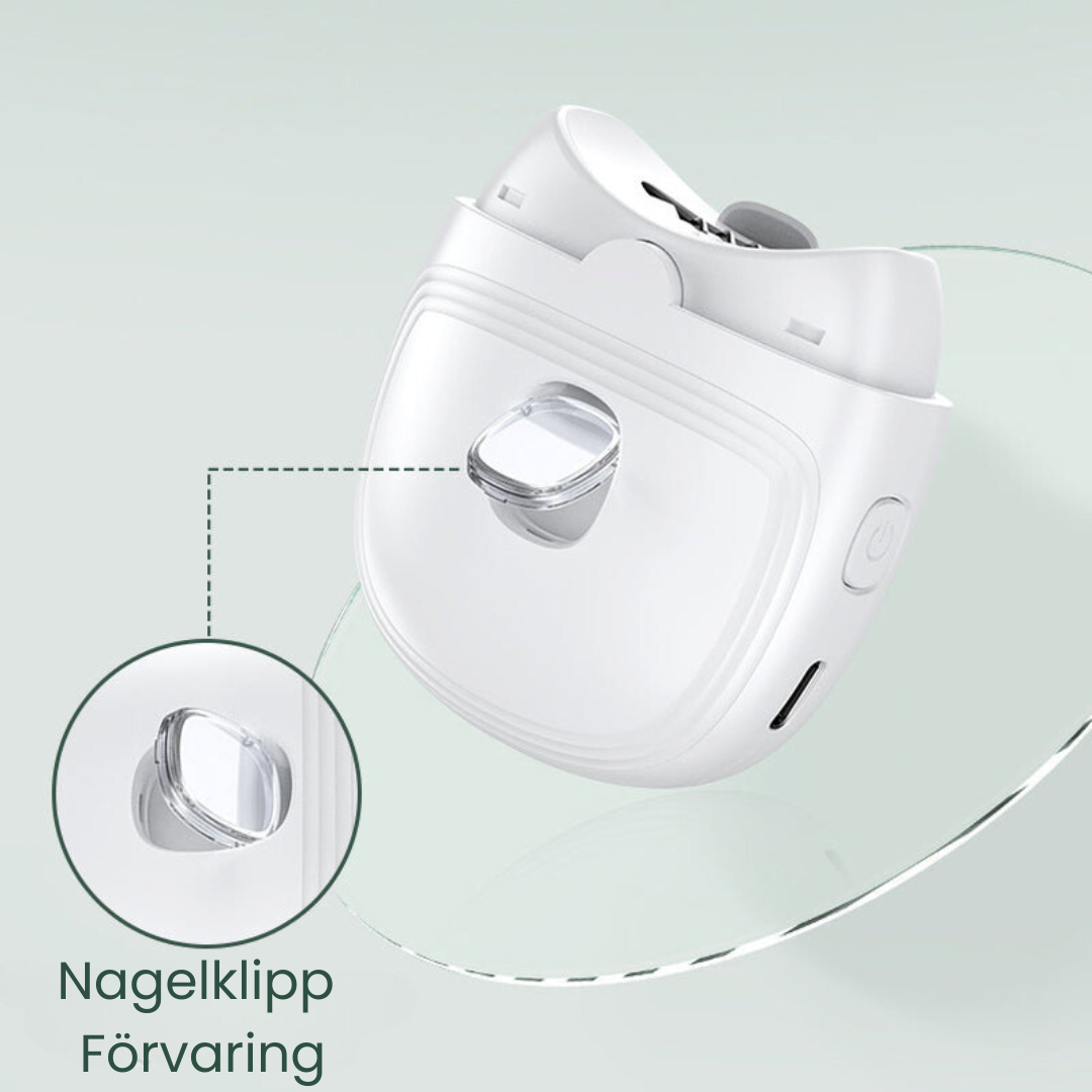 ClipMate™ - Uppladdningsbara Mini Elektriska Nagelklippare Med Ljus